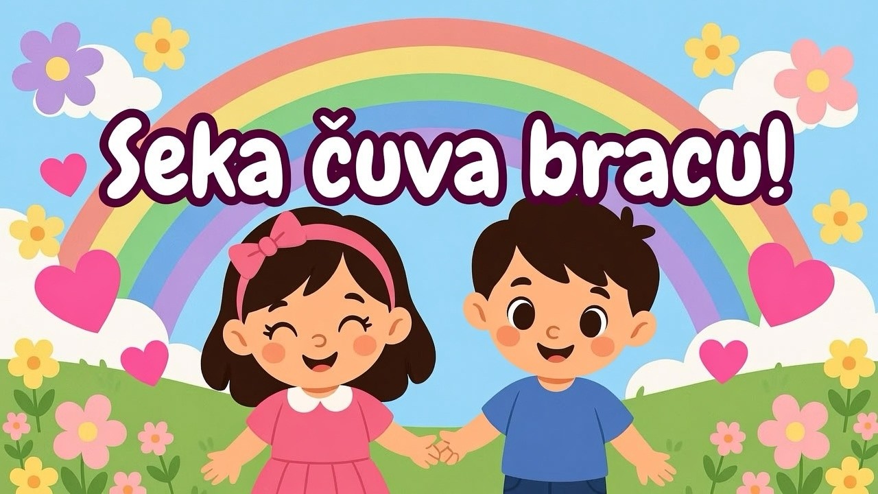 🎵 SEKA ČUVA BRACU - DJEČIJA PJESMICA 🎵