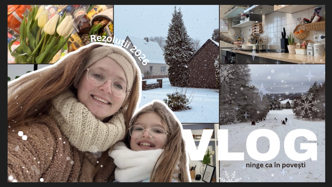 Vlog | Primul vlog și rezoluții 2026 , ninge și mergem la pârtie | Scot decorațiunile de Crăciun