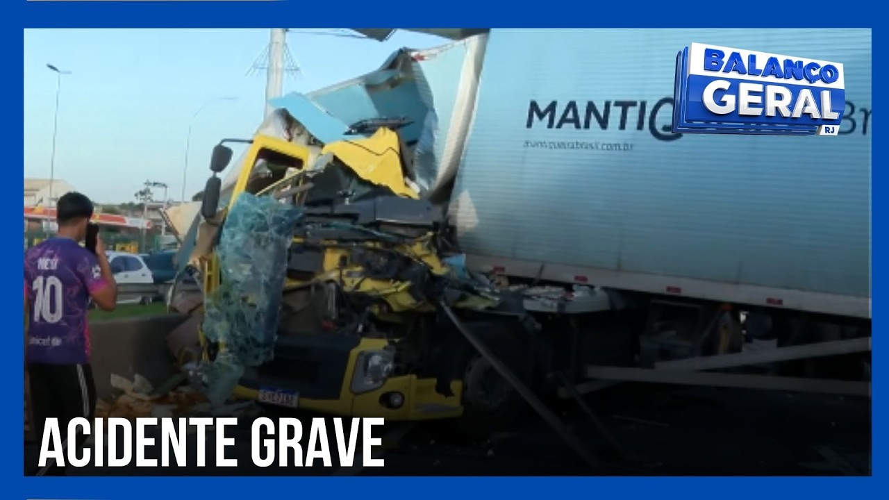 DOIS FERIDOS EM ENGAVETAMENTO NA VIA DUTRA I ACIDENTE GRAVE NA BR-116