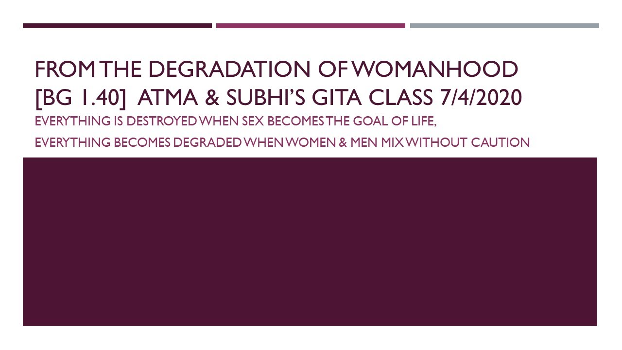 Sex Life Degrades Unless Restricted:  BG 1.40 MGF 2020-07-04 [BGtMGf20200704]