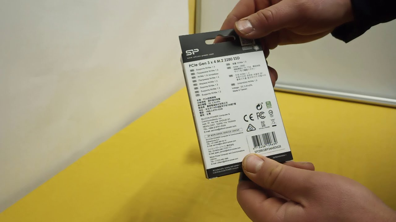 Dysk M.2 SSD Silicon Power P34A60 256 GB M.2 PCIe Unboxing