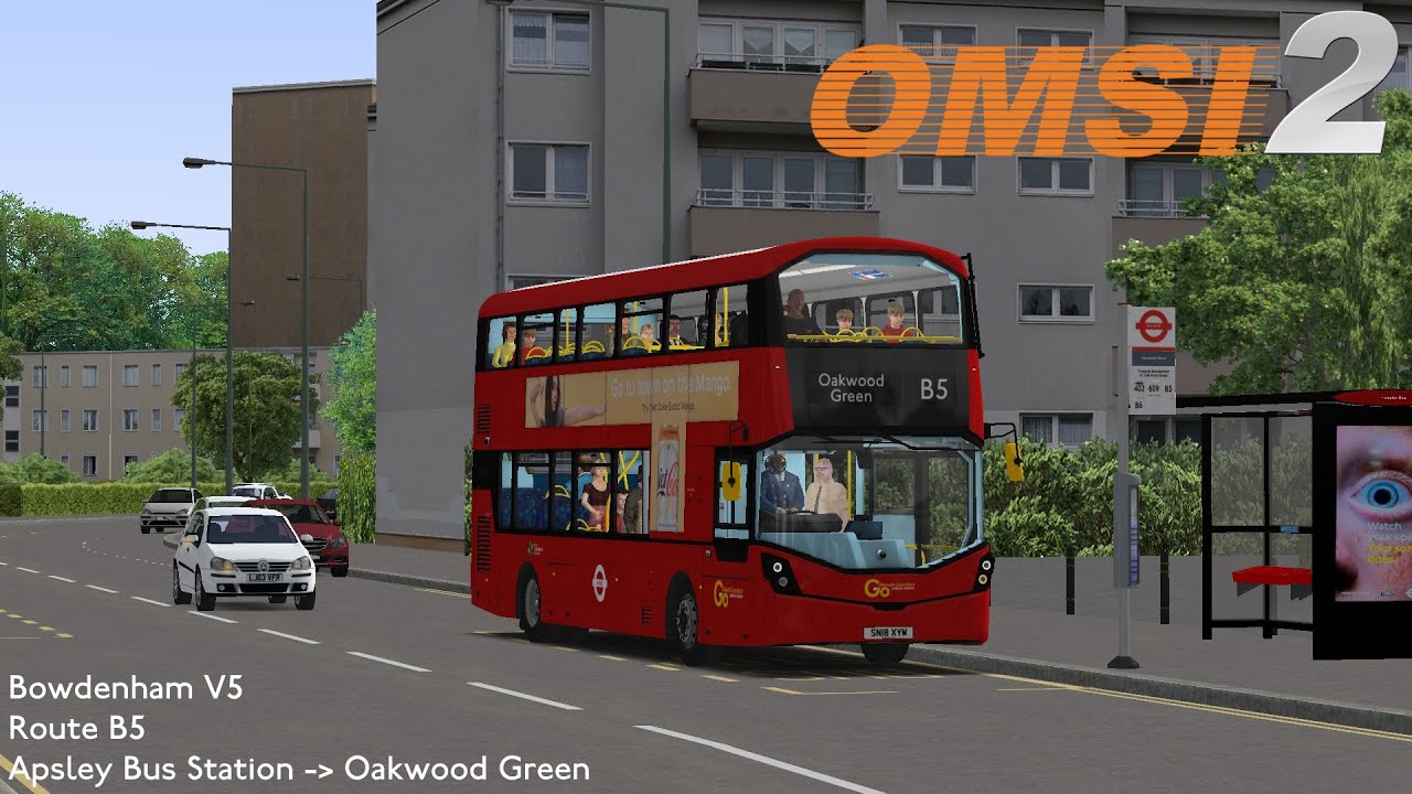 OMSI 2 - Bowdenham V5 Route B5 to Oakwood Green