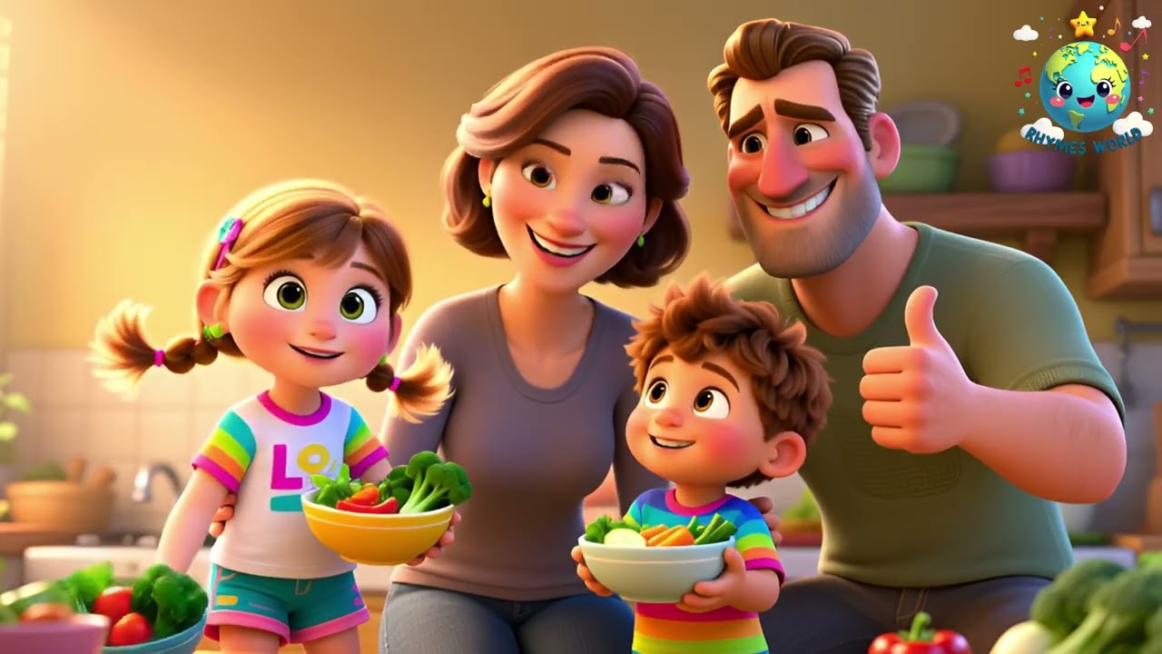 Vegetable Song for Kids | Nursery Rhymes