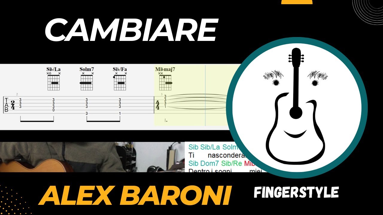 Cambiare (Alex Baroni) - Tutorial chitarra acustica