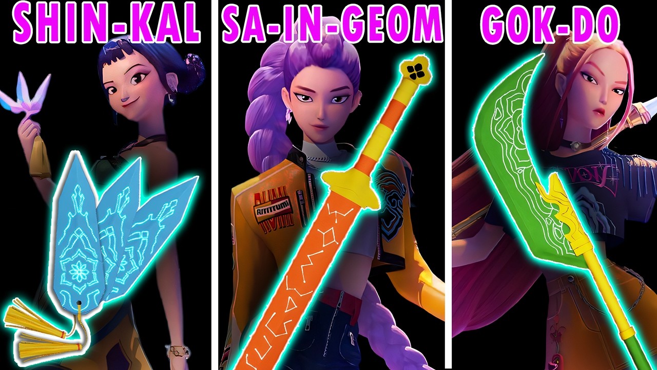CRAFT KPOP DEMON HUNTERS WEAPONS || MIRA SPEAR | ZEOY KNIFE |  RUMI SWORD