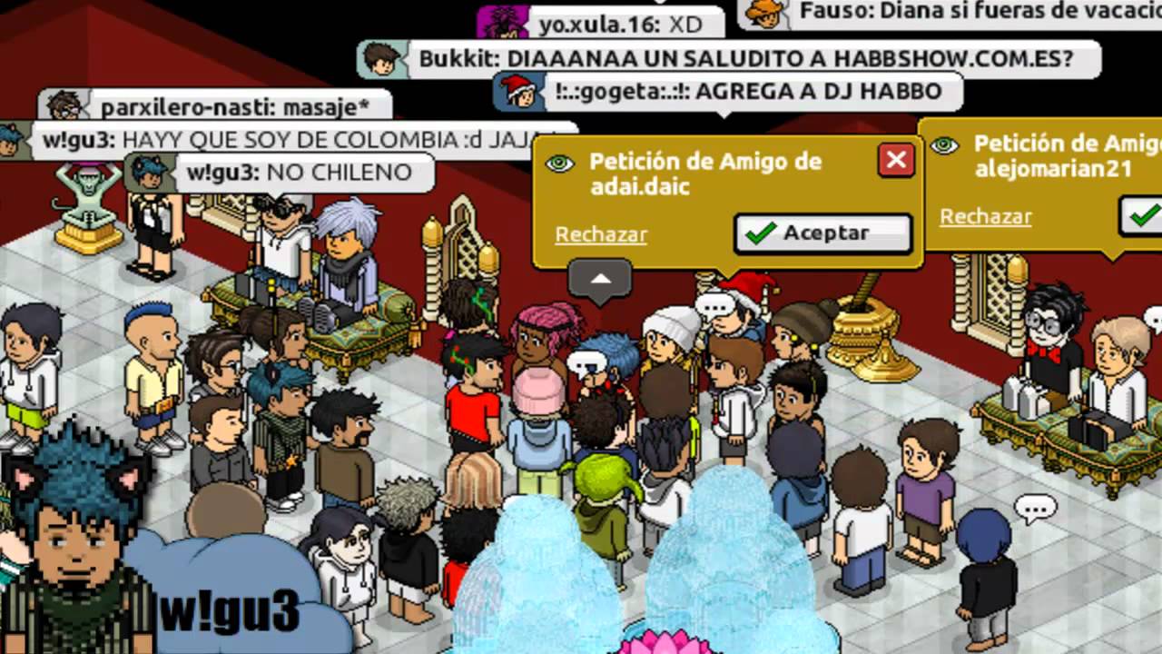 Fiesta Con Los Staff Habbo.es