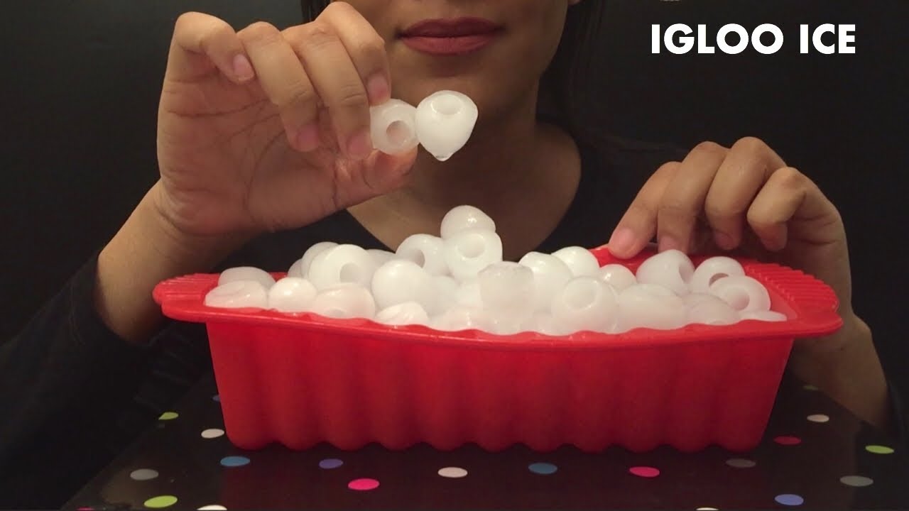 ASMR IGLOO ICE TWO AT ONCE REQUEST “NEW MIC 🎤 VERY LOUD”