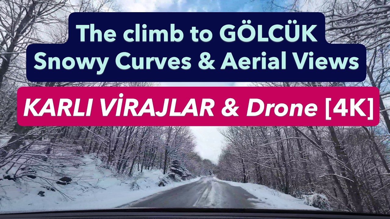SNOWY DRIVE to GÖLCÜK | KARLI Virajlar 4K POV (No Music)