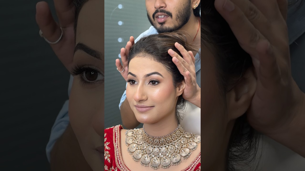 Stunning Bridal Tutorial❤️✨ #youtube #makeup #makeuptutorial #eyemakeup #youtubeindia #makeupartist