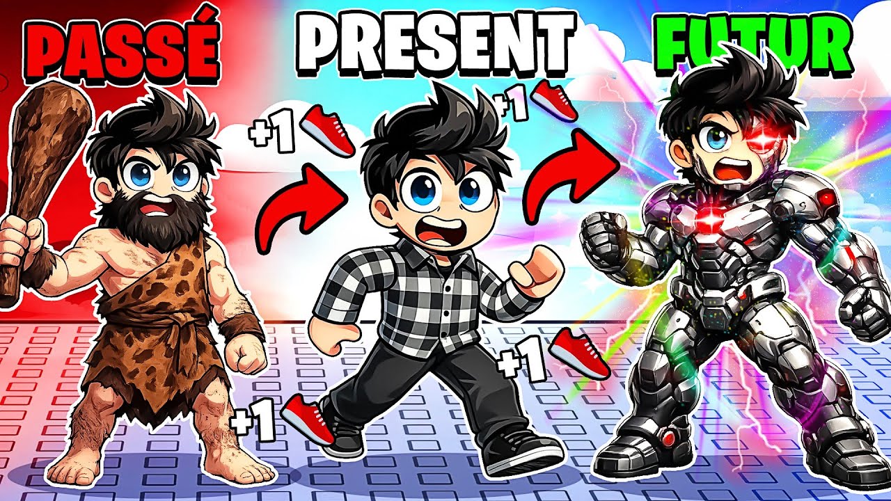 Roblox, mais CHAQUE PAS change une NOUVELLE ÉPOQUE.. 🦖🤖