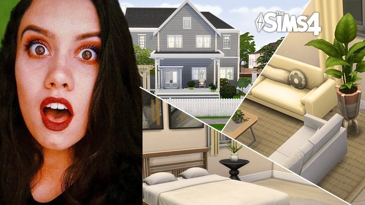 Construindo uma CASA AMERICANA no The Sims 4 sem Mods