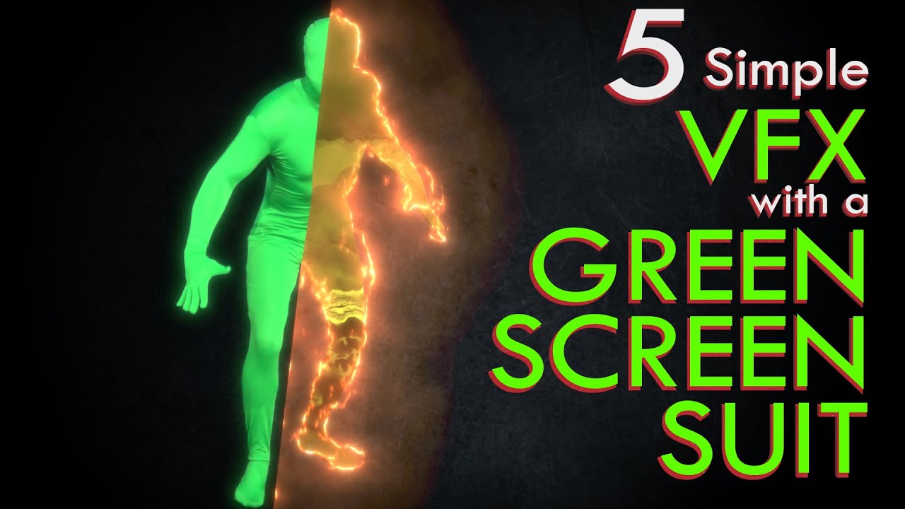5 simple VFX with a GREEN SCREEN SUIT