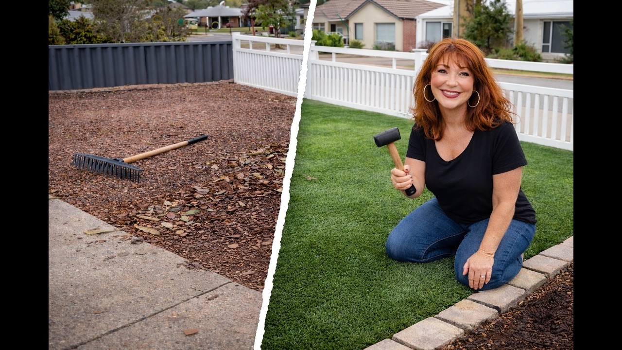 DIY Artificial Grass Installation Australia | Real Front Yard Transformation Story