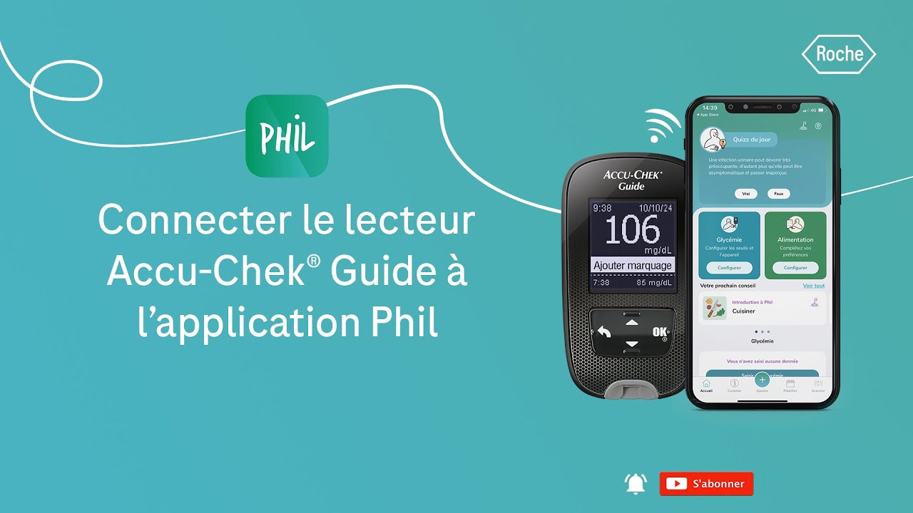 📱 Connectez Accu-Chek® Guide à Phil : Guide complet pour connecter votre lecteur à l’application.📱