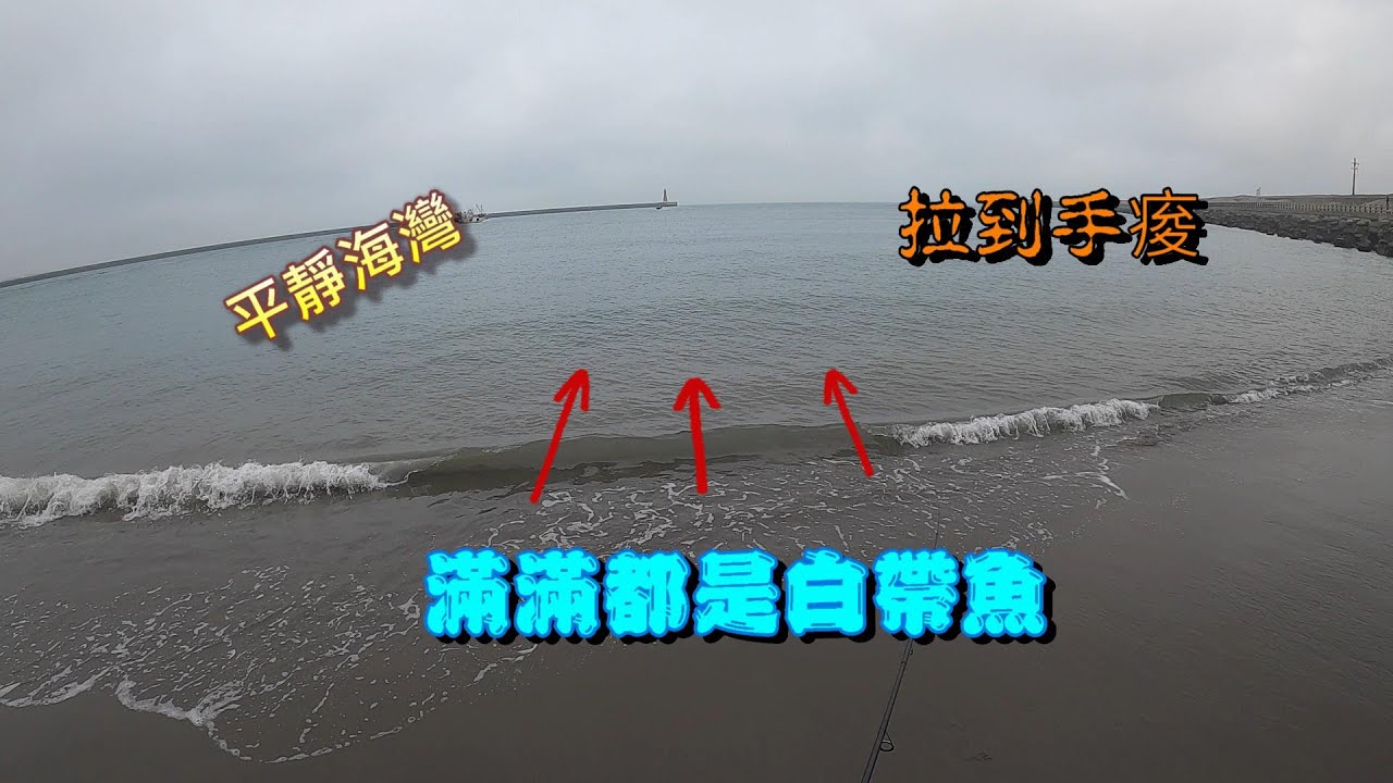平靜海彎竟然躲藏這麼多魚,一條一條拉上岸超過癮....Taiwan Fishing