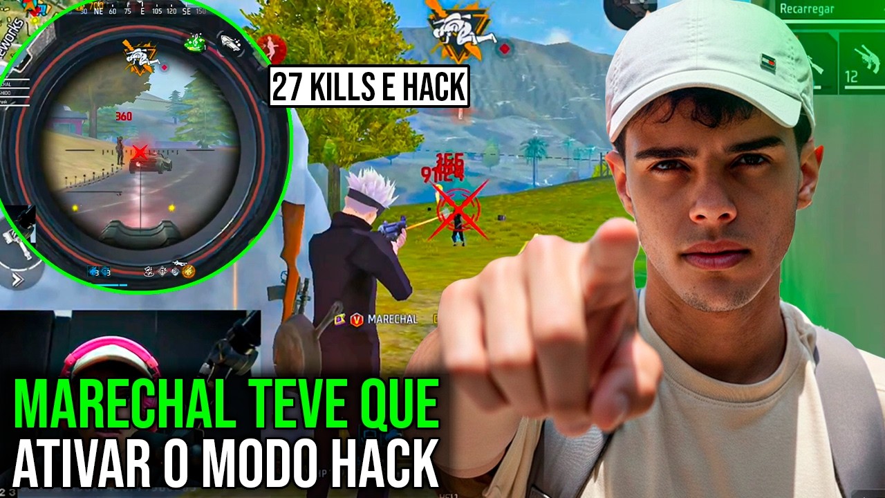 MARECHAL TEVE QUE ATIVAR O MODO HACK! PARA PODER VENCER ESSA PARTIDA😨ELE FEZ 27 ABATES MUITO RAPIDO