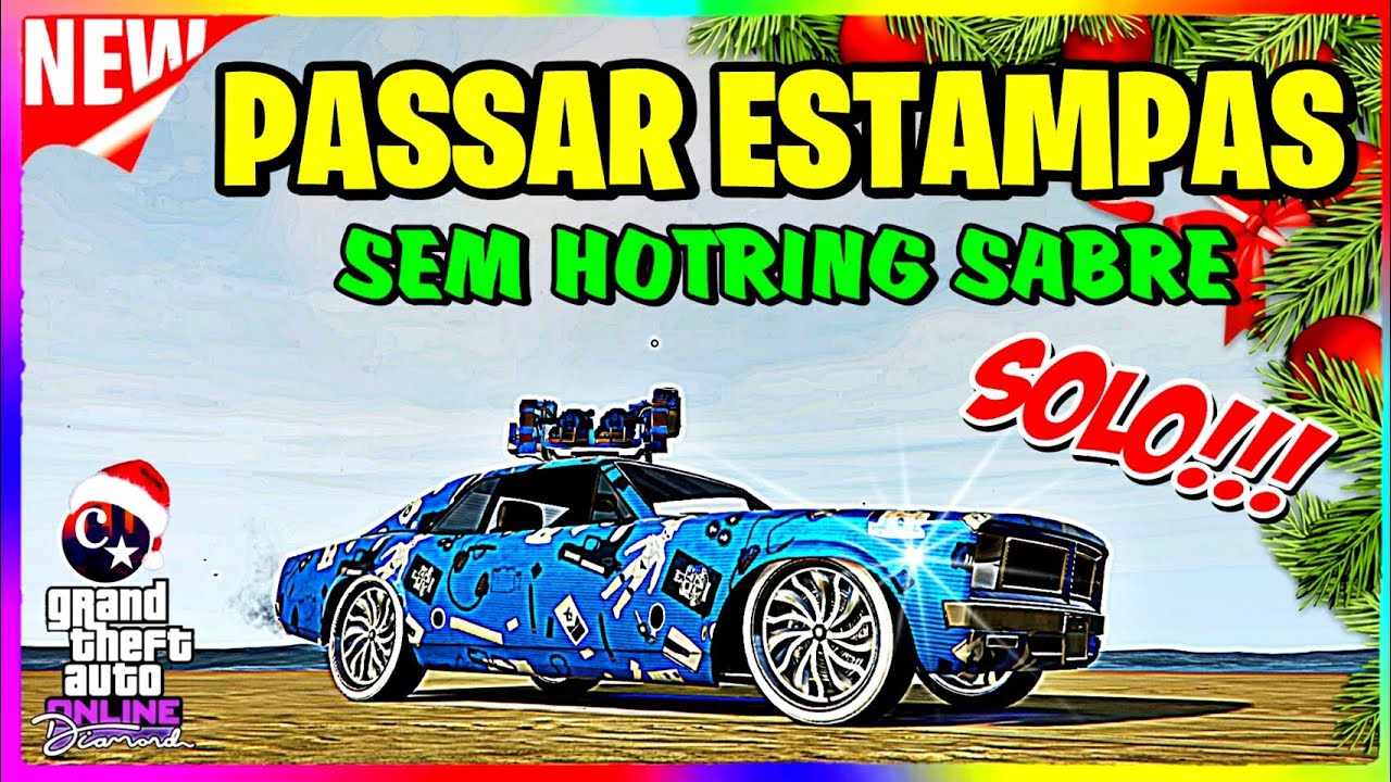 **NOVO** PASSAR ESTAMPAS S/ HOTRING SABRE - GLITCH SOLO - GTA5 ONLINE - PS4 XBOX1 - VERSÃO 1.50