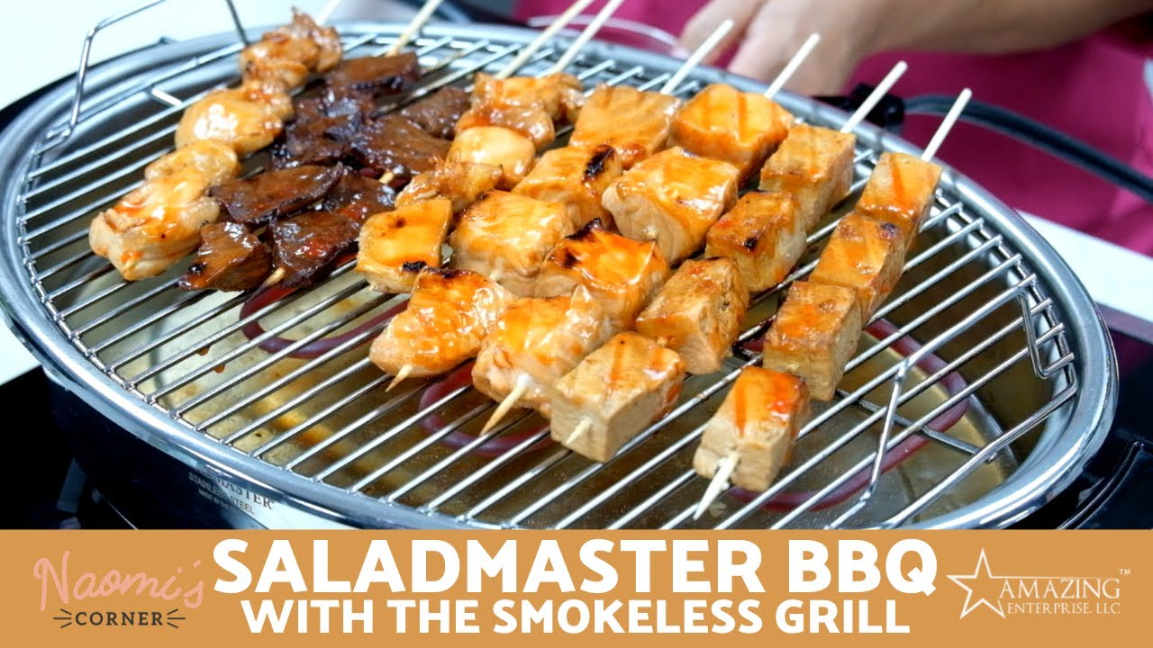Saladmaster Barbecue (BBQ) using the Smokeless Grill! | Naomi's Corner