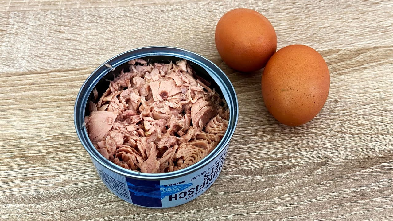 Die Familie liebt es 🤤 Ein GENIALES Rezept aus Thunfisch und Eiern 💥