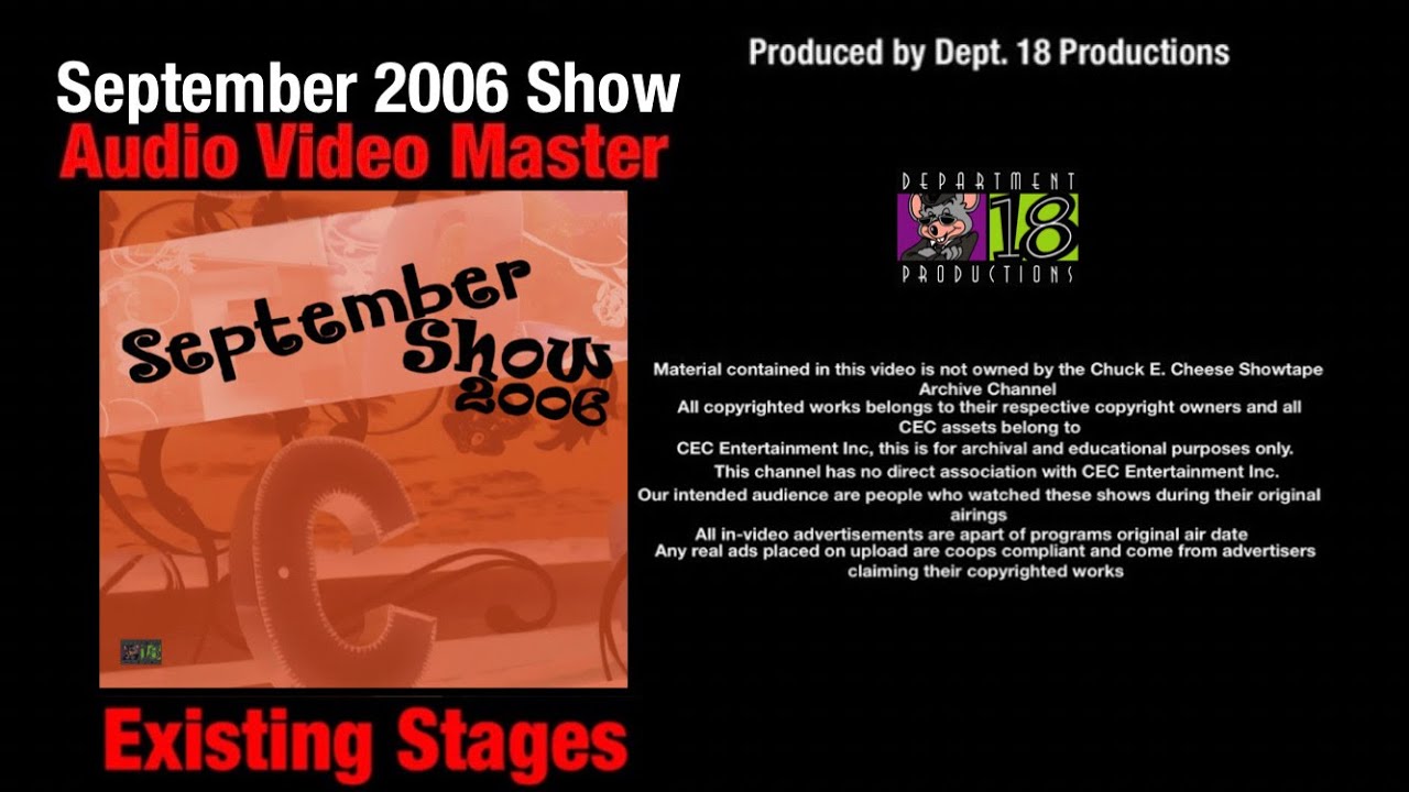 Chuck E's September 2006 Show (Existing Stages)