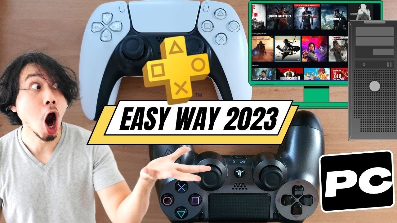 How to play playstation plus on pc with Dualshock 4 or Dualsense