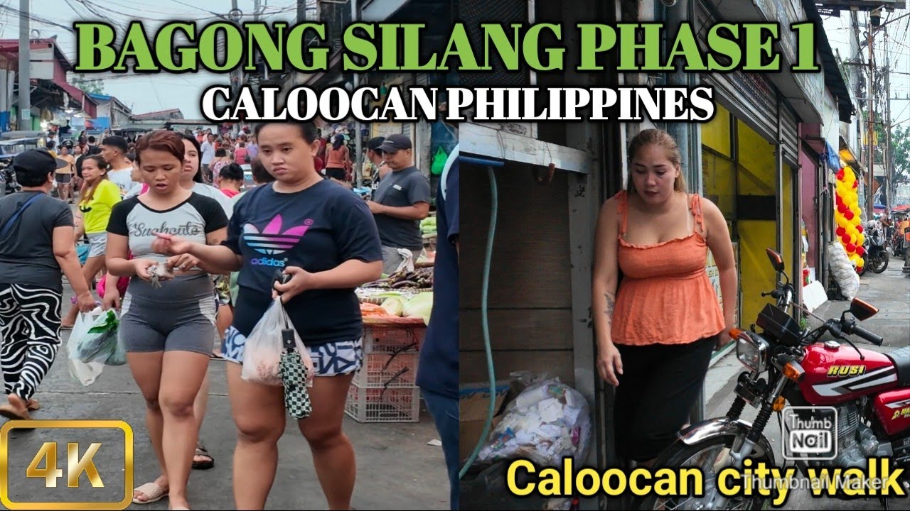 Always Busy and Crowded Place in Caloocan|Walking at Bagong Silang Caloocan Philippines [4K]