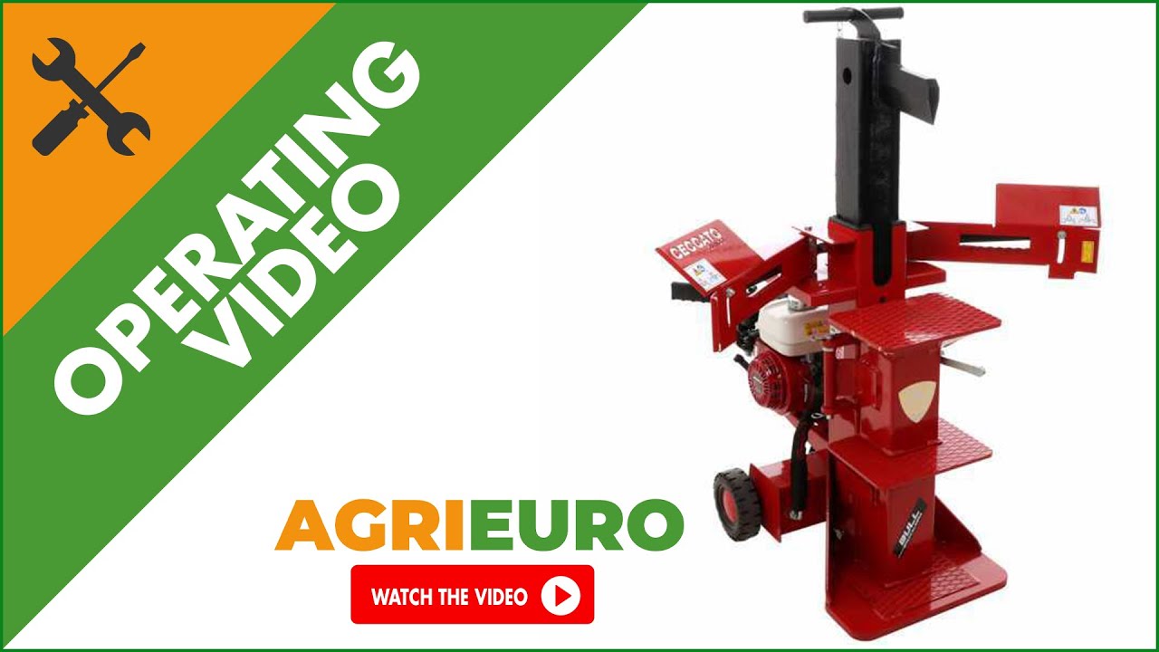 Ceccato BULL SPL12FH petrol log splitter - 12 Tons - Operating video