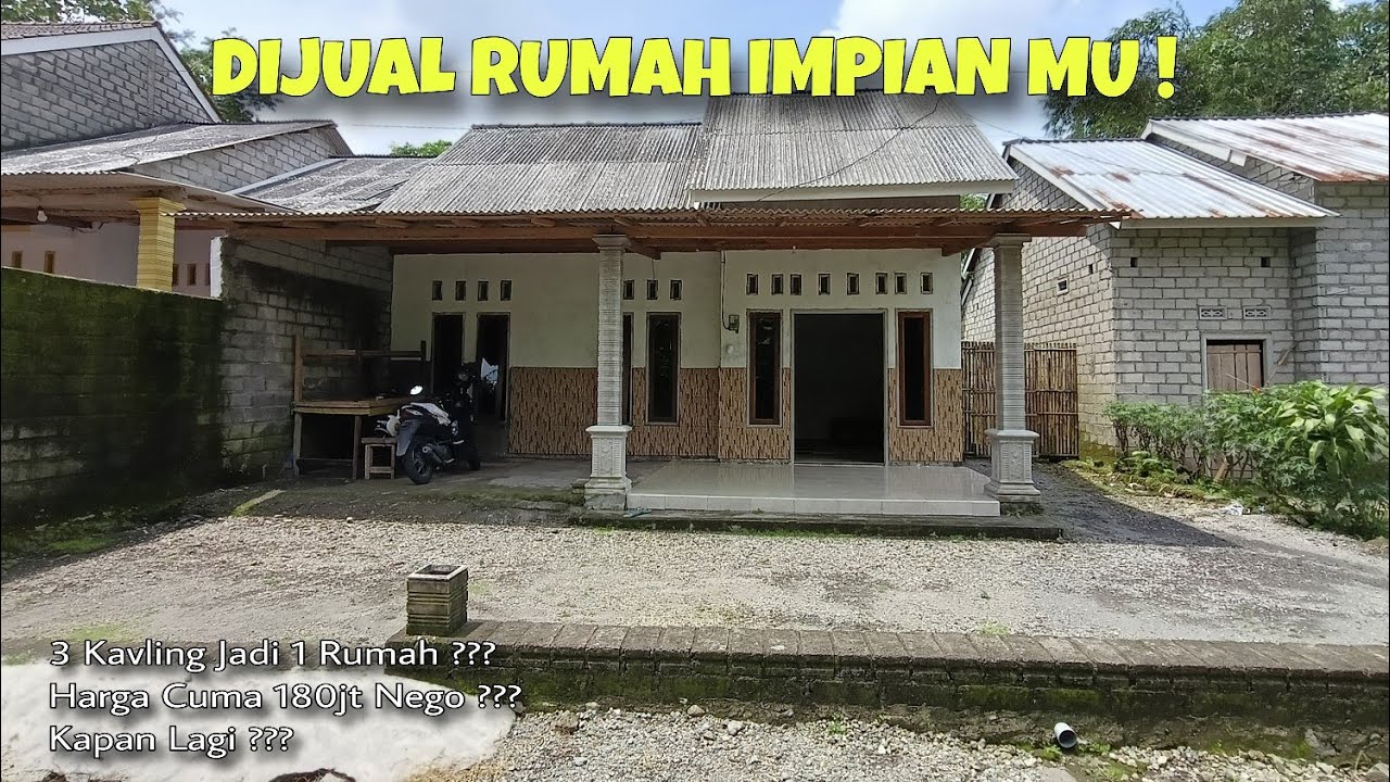 Rumah Minimalis Dijual , 3 Kavling Jadi 1 Cuma 180jt ?