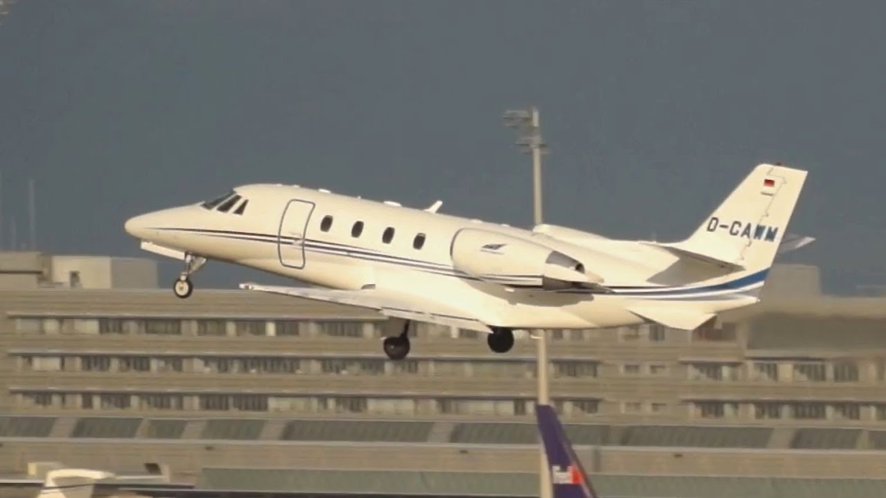 Aerowest Cessna 560XL Citation XLS+ D-CAWM departure at Munich Airport Abflug München Flughafen