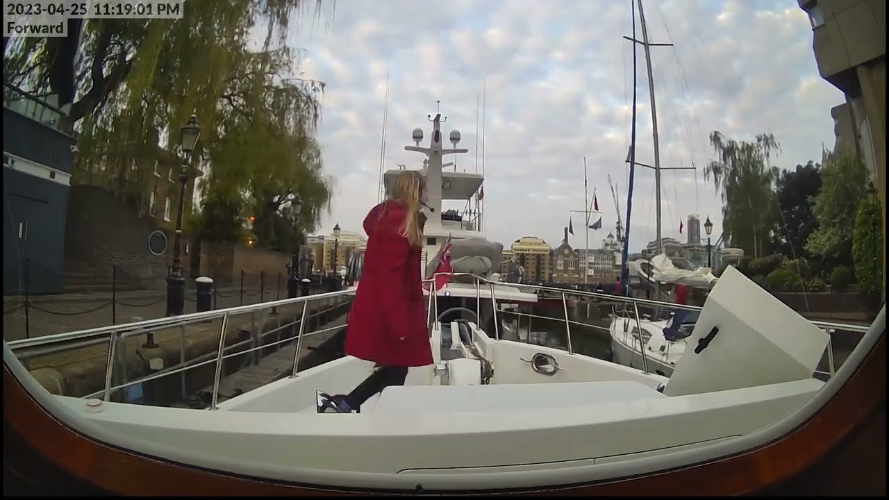 Nordhavn 57 Festus Departing St Katharine Docks in London