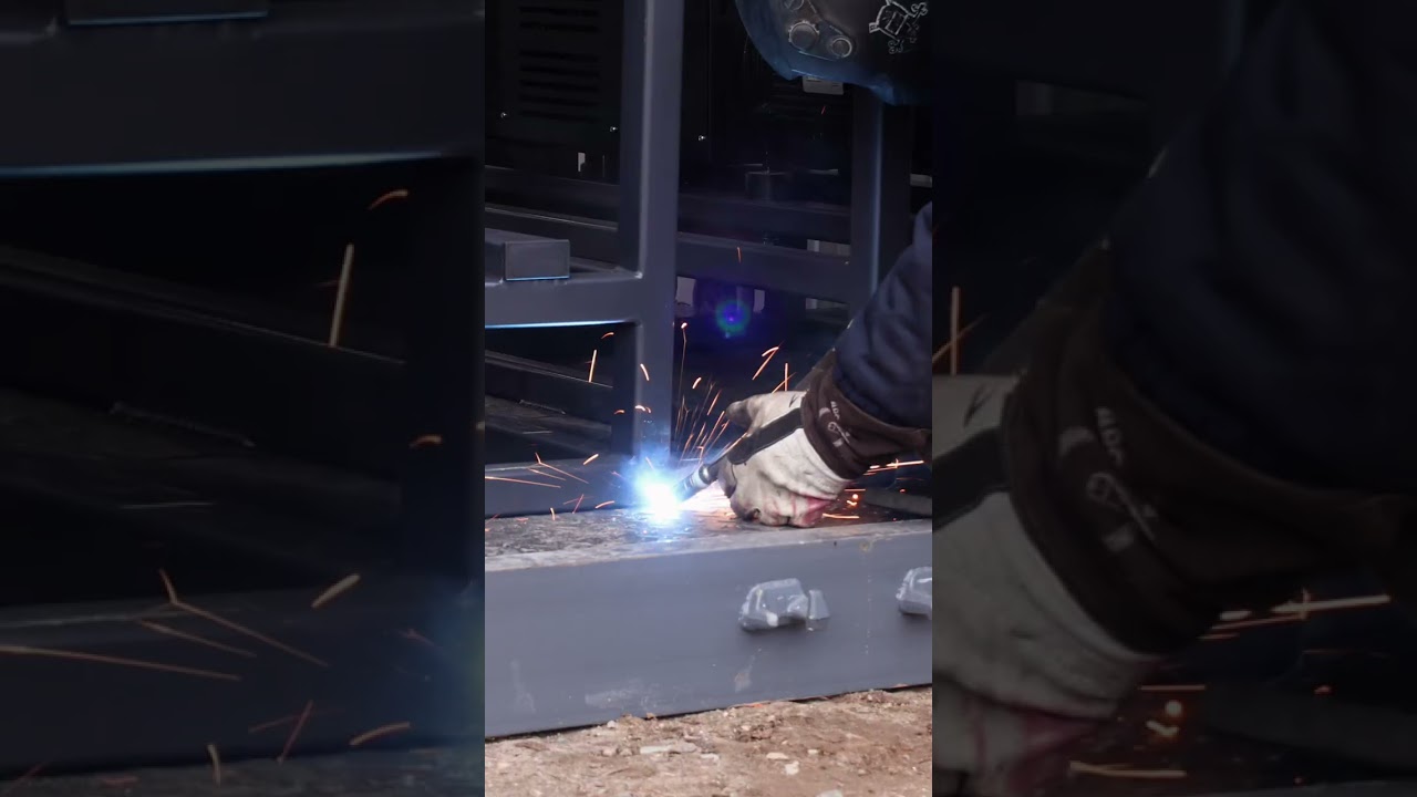 Процесс сборки вакуумной насосной станции контейнерного типа #контейнер #shortvideo