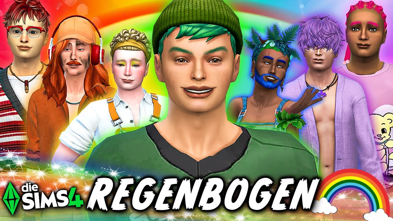 Ich erstelle 7 REGENBOGEN-Jungs & oute mich (anders als ihr denkt! 🫣) 🌈 Die Sims 4 | Nesmeralda