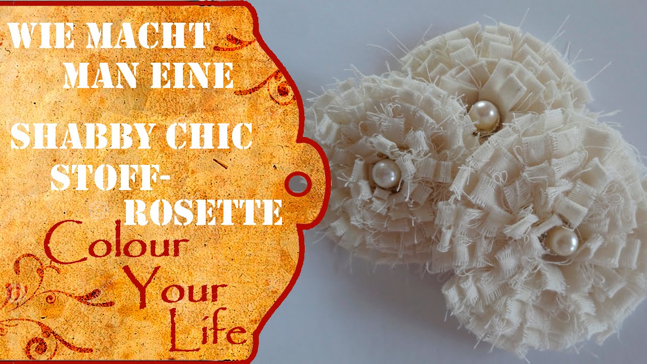 Wie macht man eine Blume oder Rosette aus Stoff
