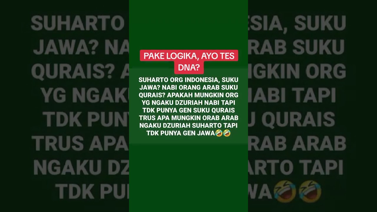 TES DNA HABAIB DIRAGUKAN