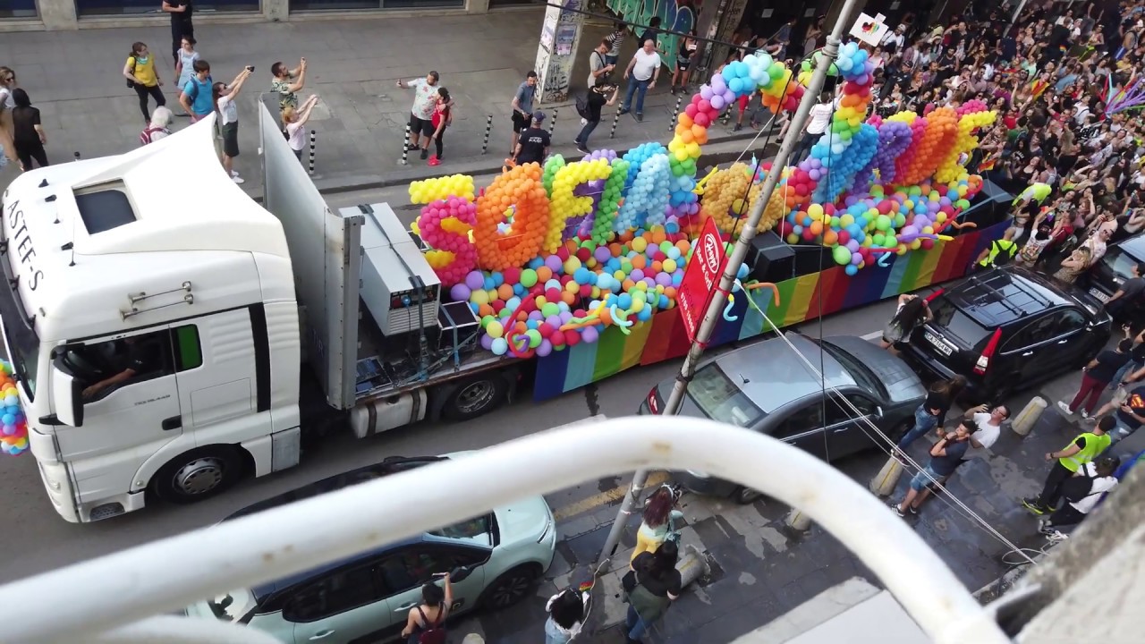 [4K] LGBT pride  parade in Sofia, Bulgaria