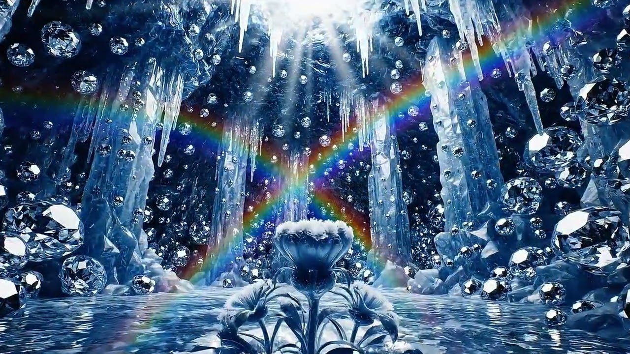 [10시간] 머리가 맑아지는 '얼음 동굴' ❄️ 공부할 때 듣는 시원한 명상 음악 (집중력 향상)
