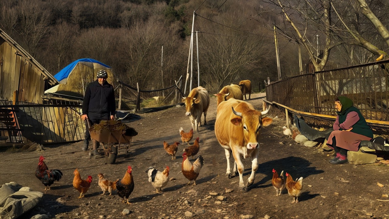A Quiet Winter in the Mountains: Happy Rural Life Without Luxury