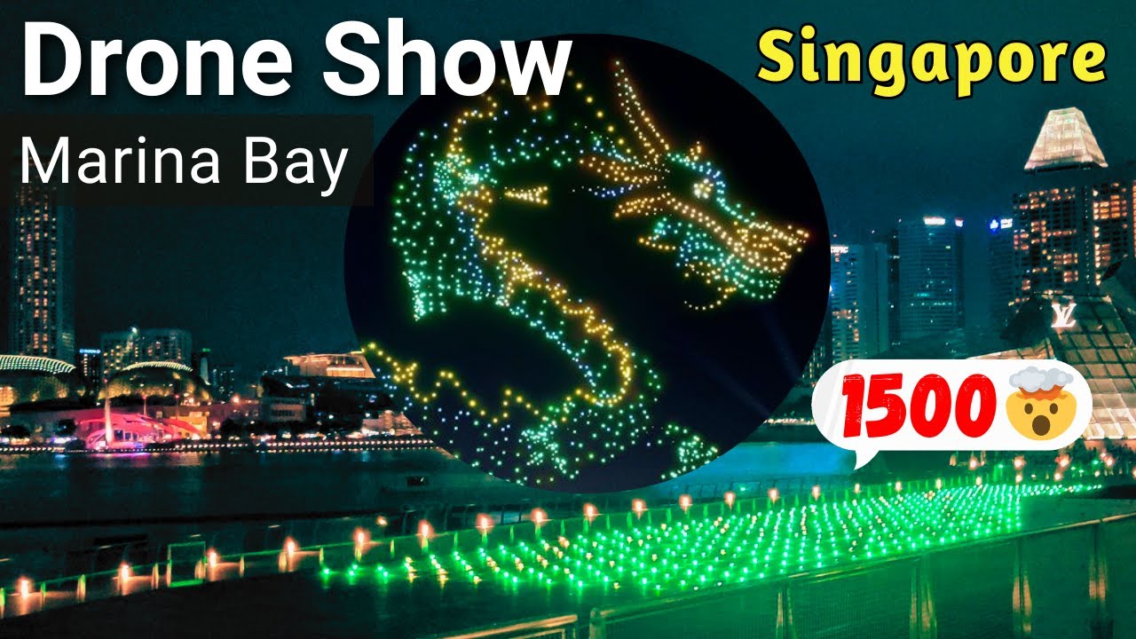 The Legend of the Dragon Gate: A Spectacular Drone Show at Marina Bay | Singapore Chinese New Year
