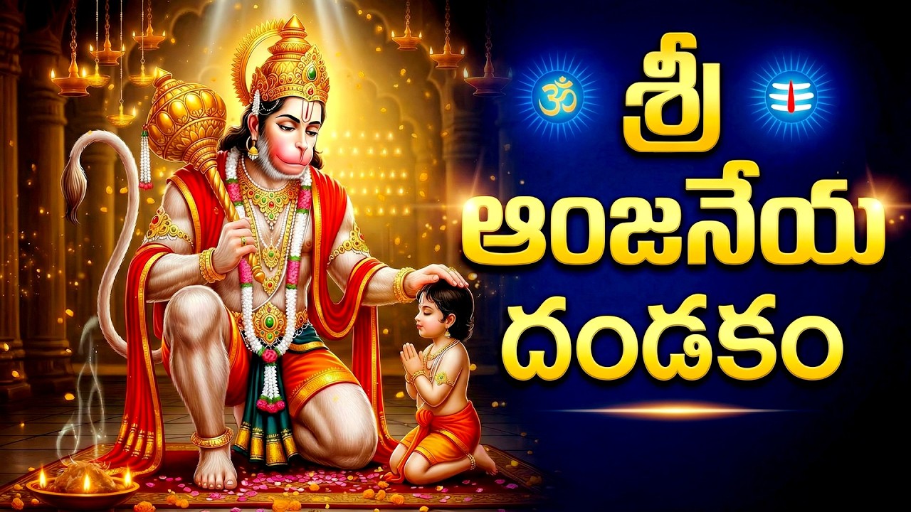 శ్రీ అంజనేయ దండకం | Sri Hanuman Dandakam | Anjaneya Dandakam In Telugu | Hanuman Devotional Songs
