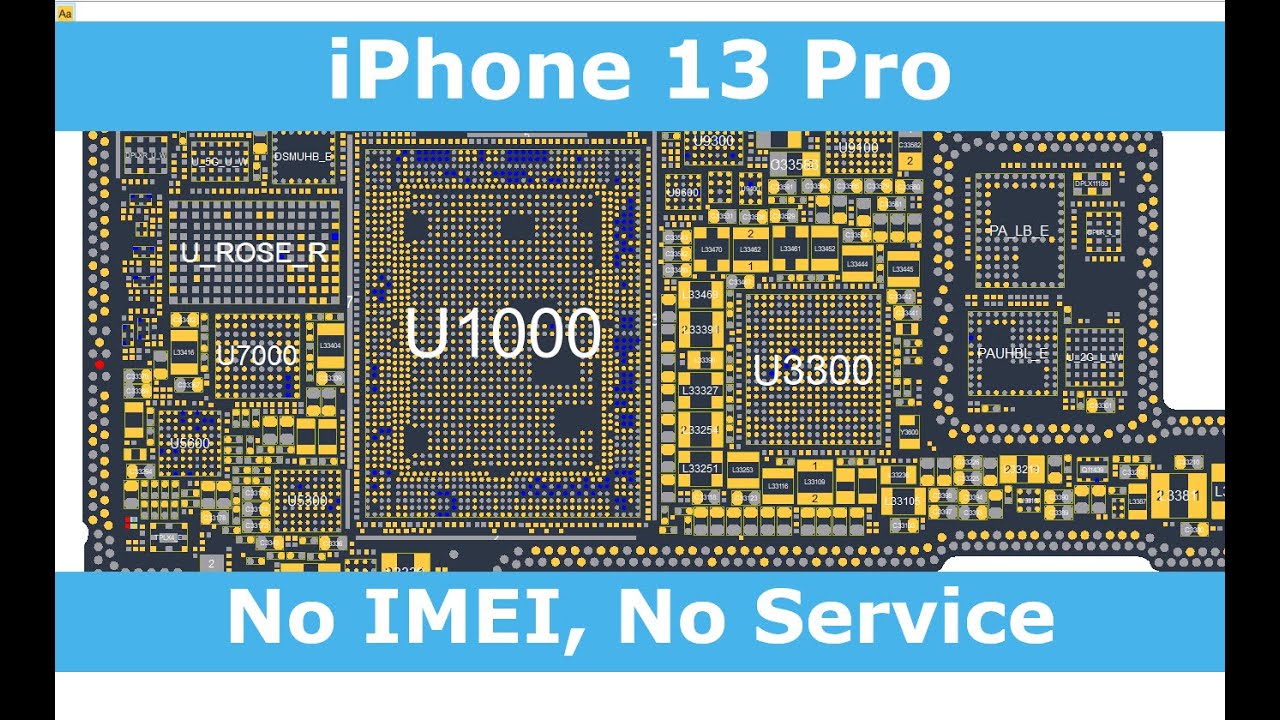 iPhone 13 Pro no IMEI, Searching for Network, No Service, No SIM - Advanced Motherboard Repair