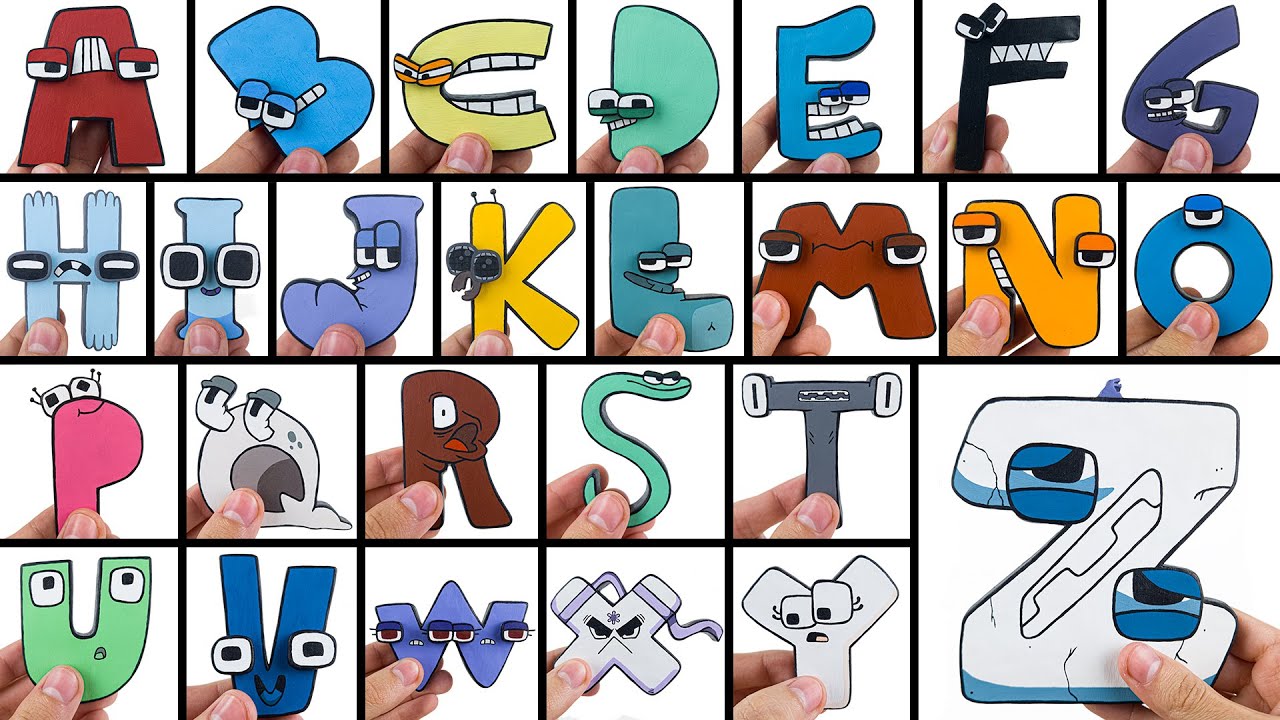 ESCULPIENDO a TODO EL ALPHABET LORE (A-Z) de Plastilina