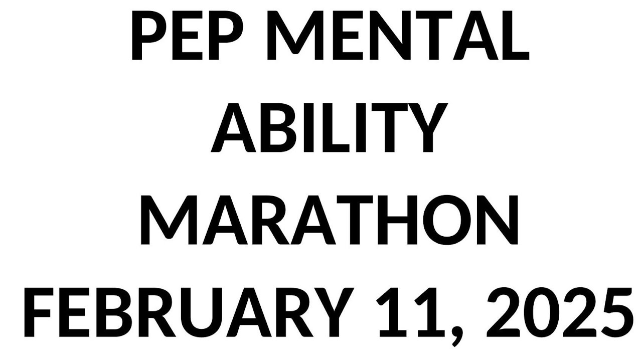 MENTAL ABILITY EXAM 2025 PREP