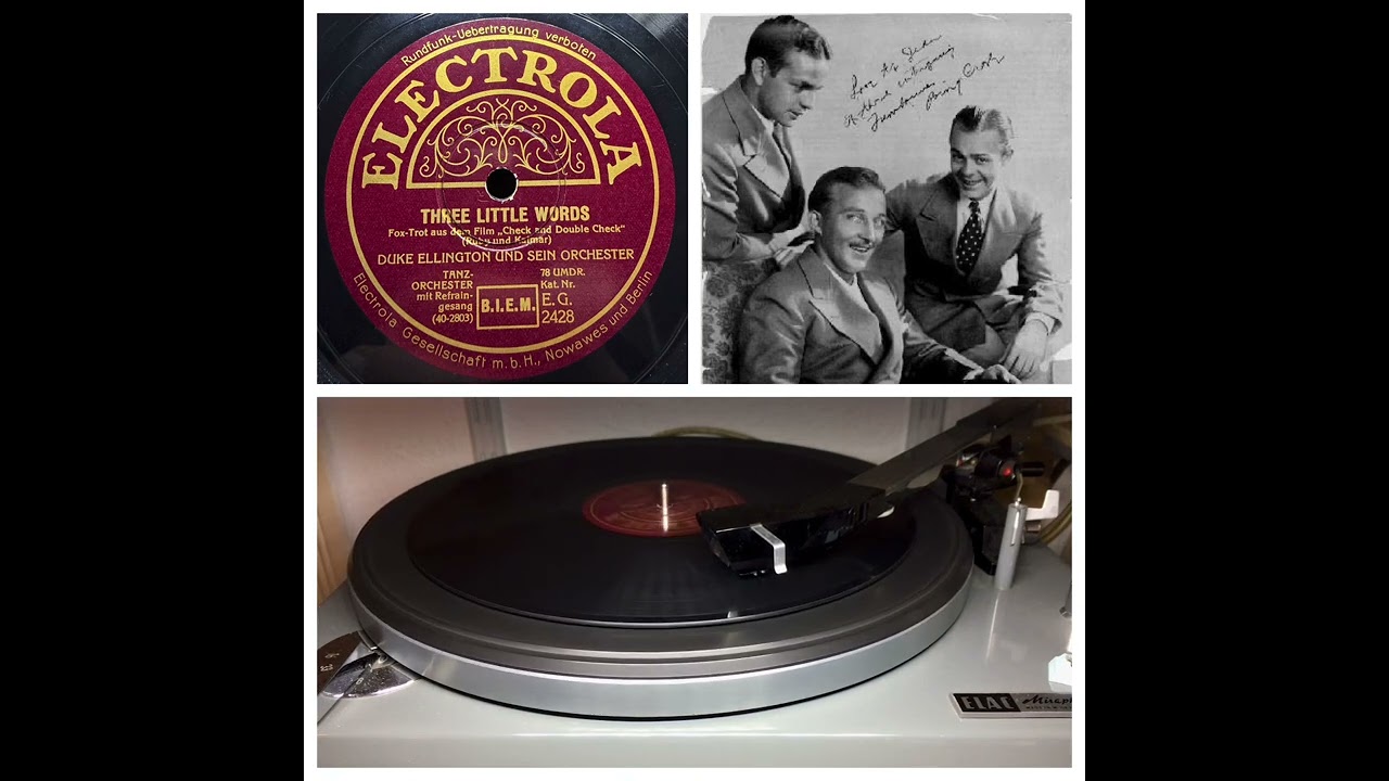Duke Ellington u.s. Orch., v Rhythm Boys: Three Little Words, Hollywood 26.08.30 (Electrola EG 2428)