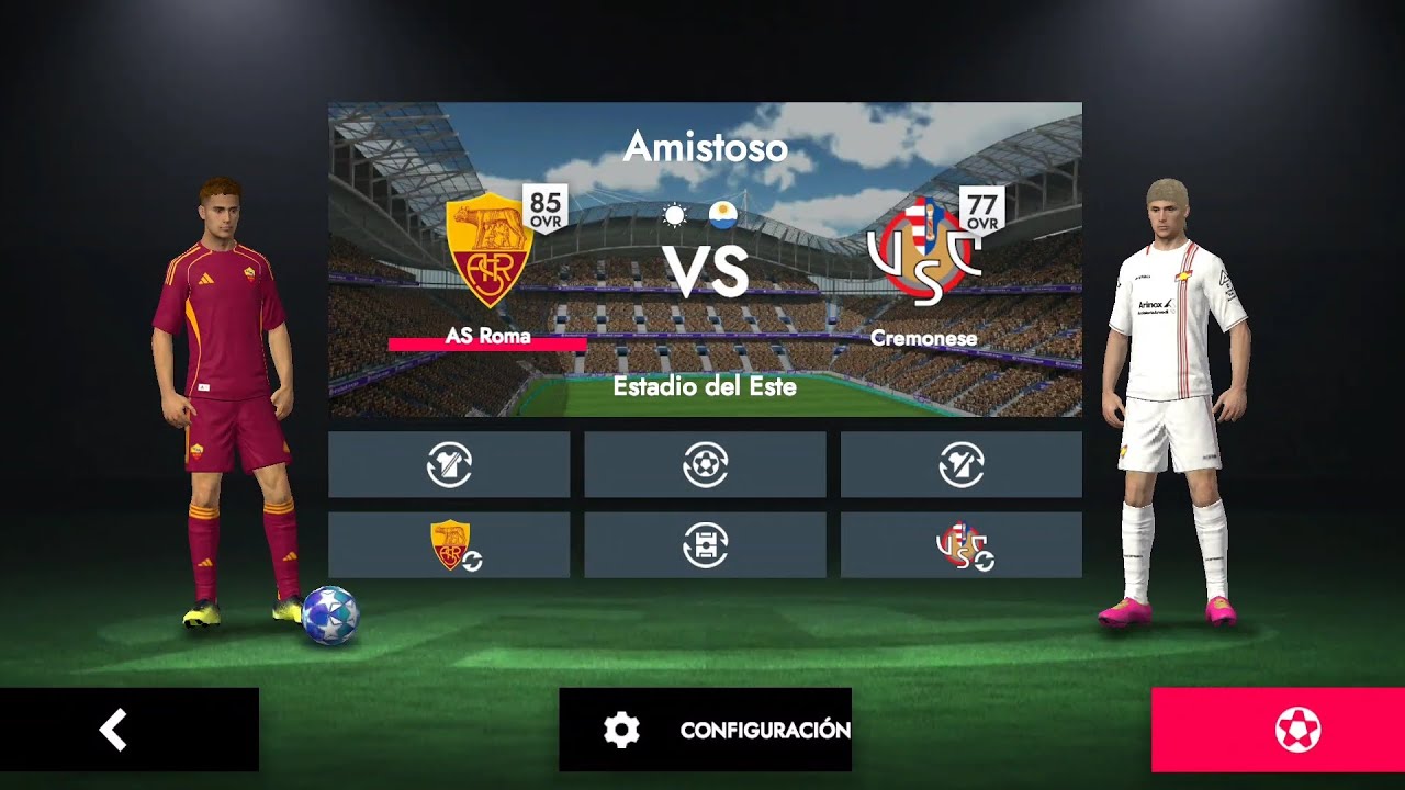 AS ROMA VS CREMONESE PARTIDO FL26 