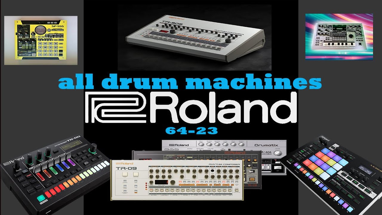 Roland Drum Machines   by year