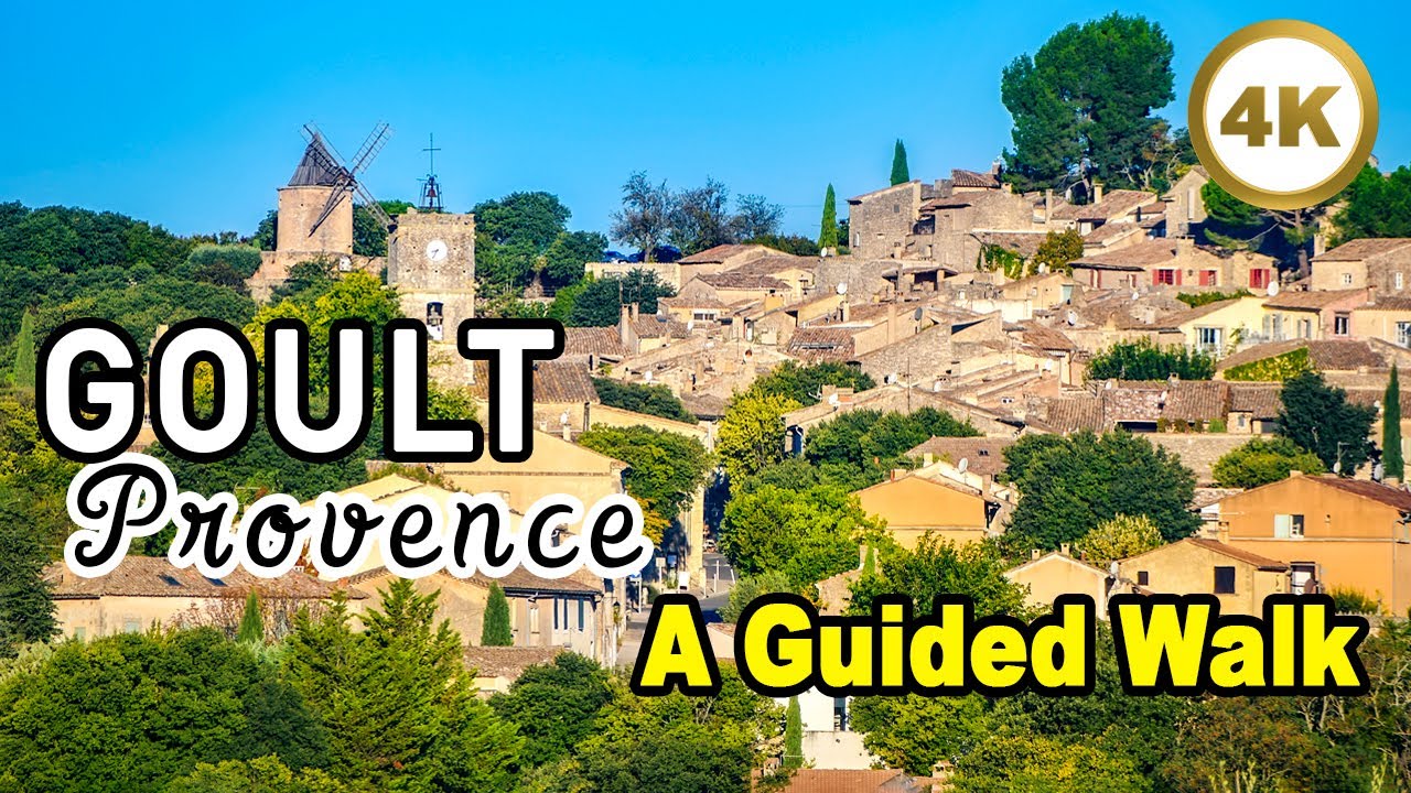 Goult FRANCE 🇫🇷 A Guided Walk 🤩 Hidden Village in Provence [4k]