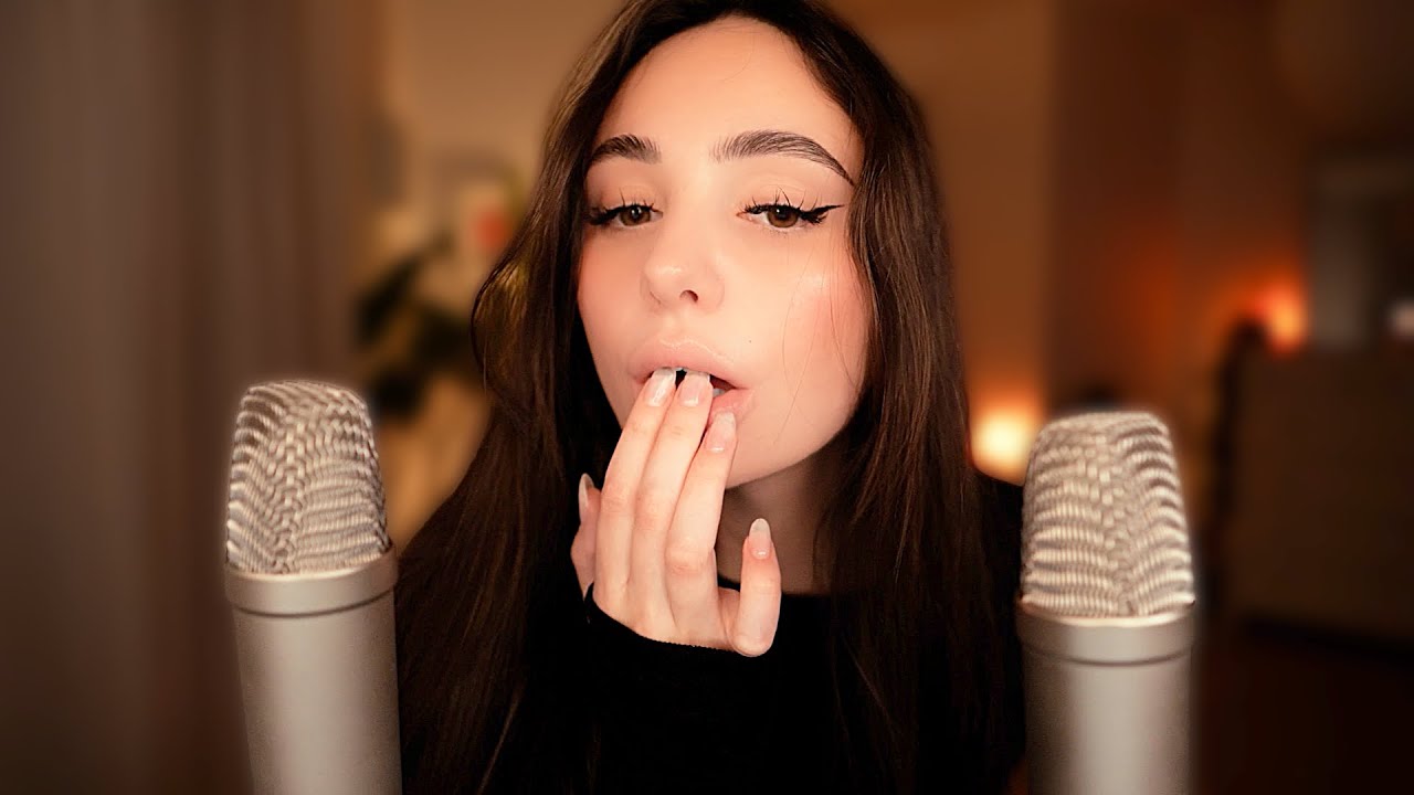 ASMR 2Ч ЗВУКИ РТА И ПОСТУКИ ЗУБОВ 👄🦷 С 2 МИКРОФОНАМИ 🎙️🎙️ БЕЗ РАЗГОВОРА 🤫