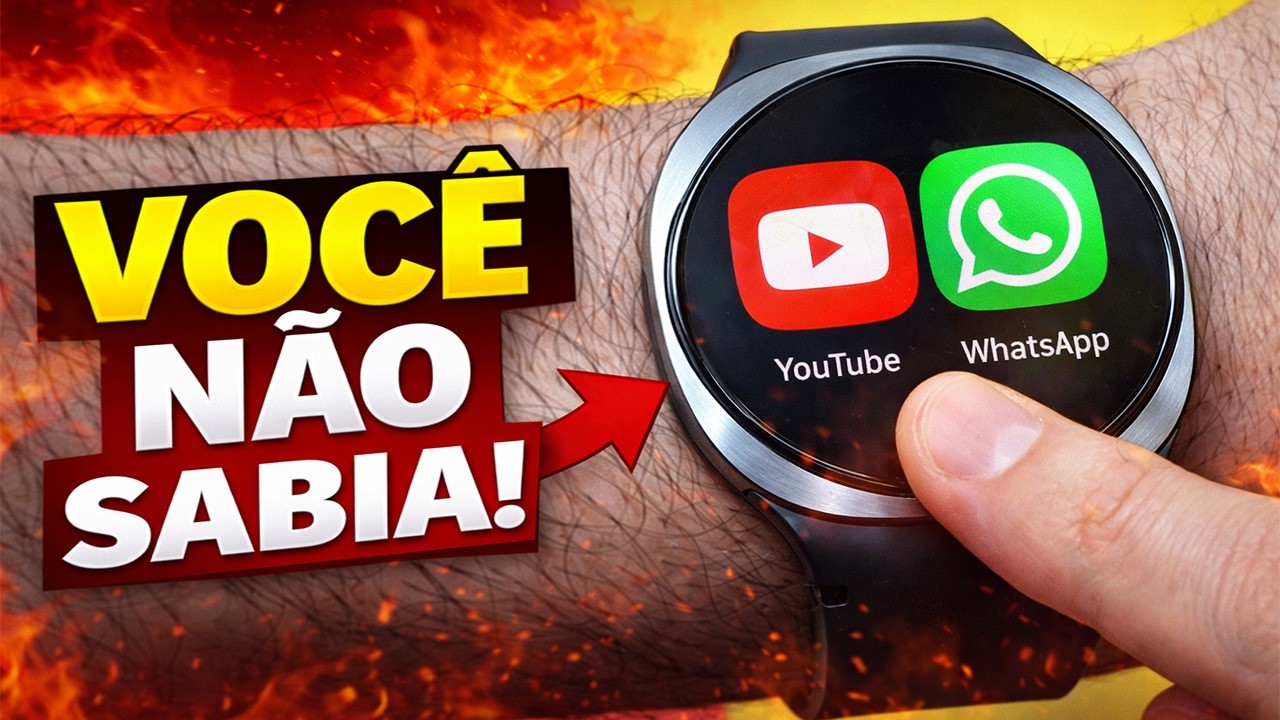Galaxy Watch 8 no YouTube e WhatsApp FUNCIONA MESMO? 🤯