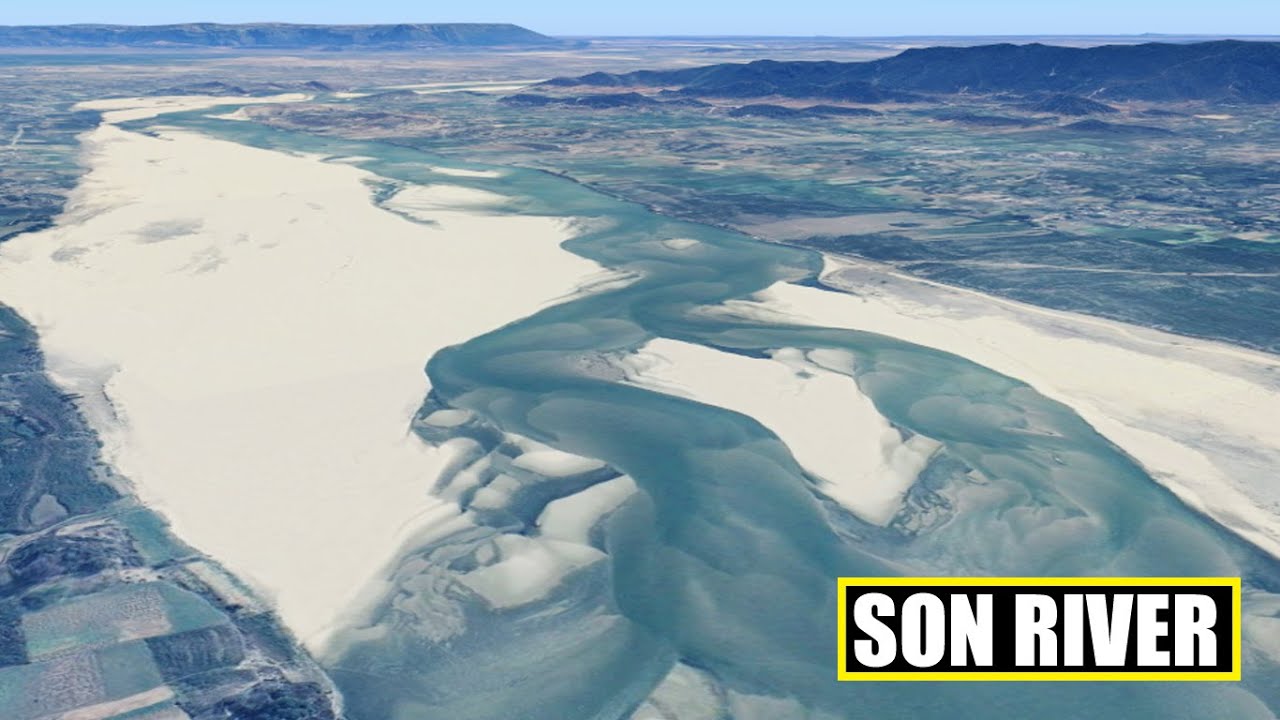 Son River  India सोन नदी Sone River सोने नदी  *virtual journey