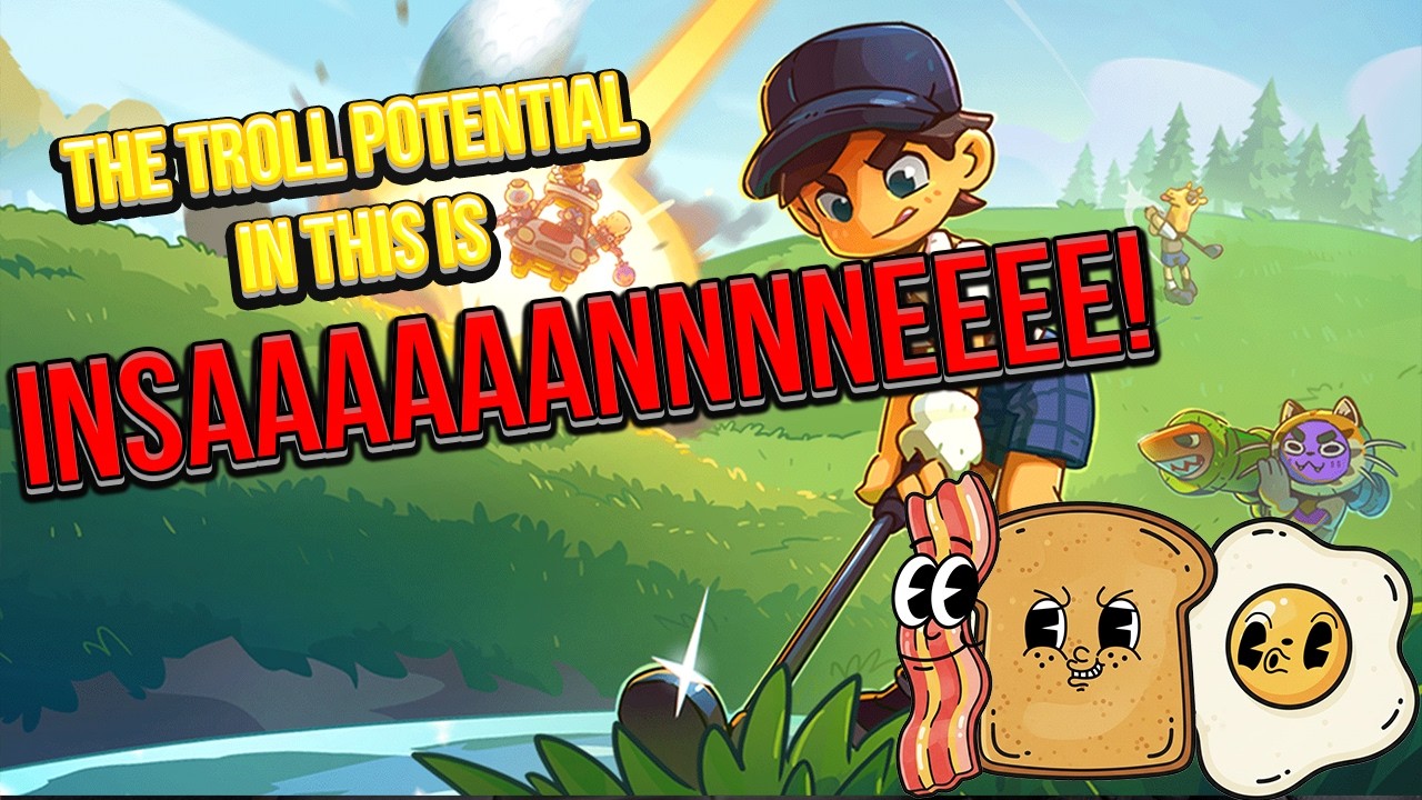 It's Super Battle Golf time! Hitting balls until we're blue in the face.